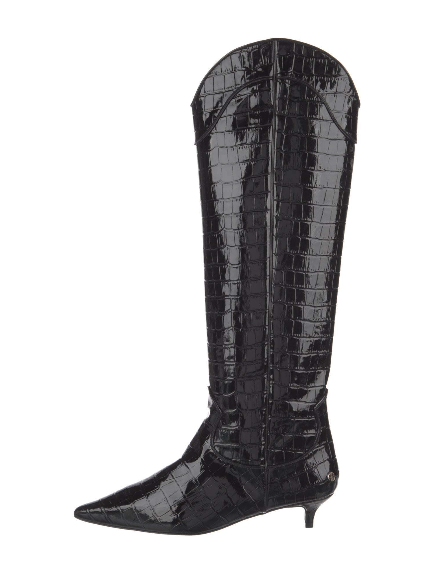 Anine Bing Embossed Leather Boots
