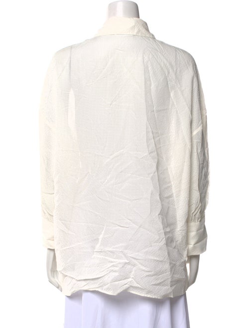 Anine Bing Striped Long Sleeve Button-Up Top