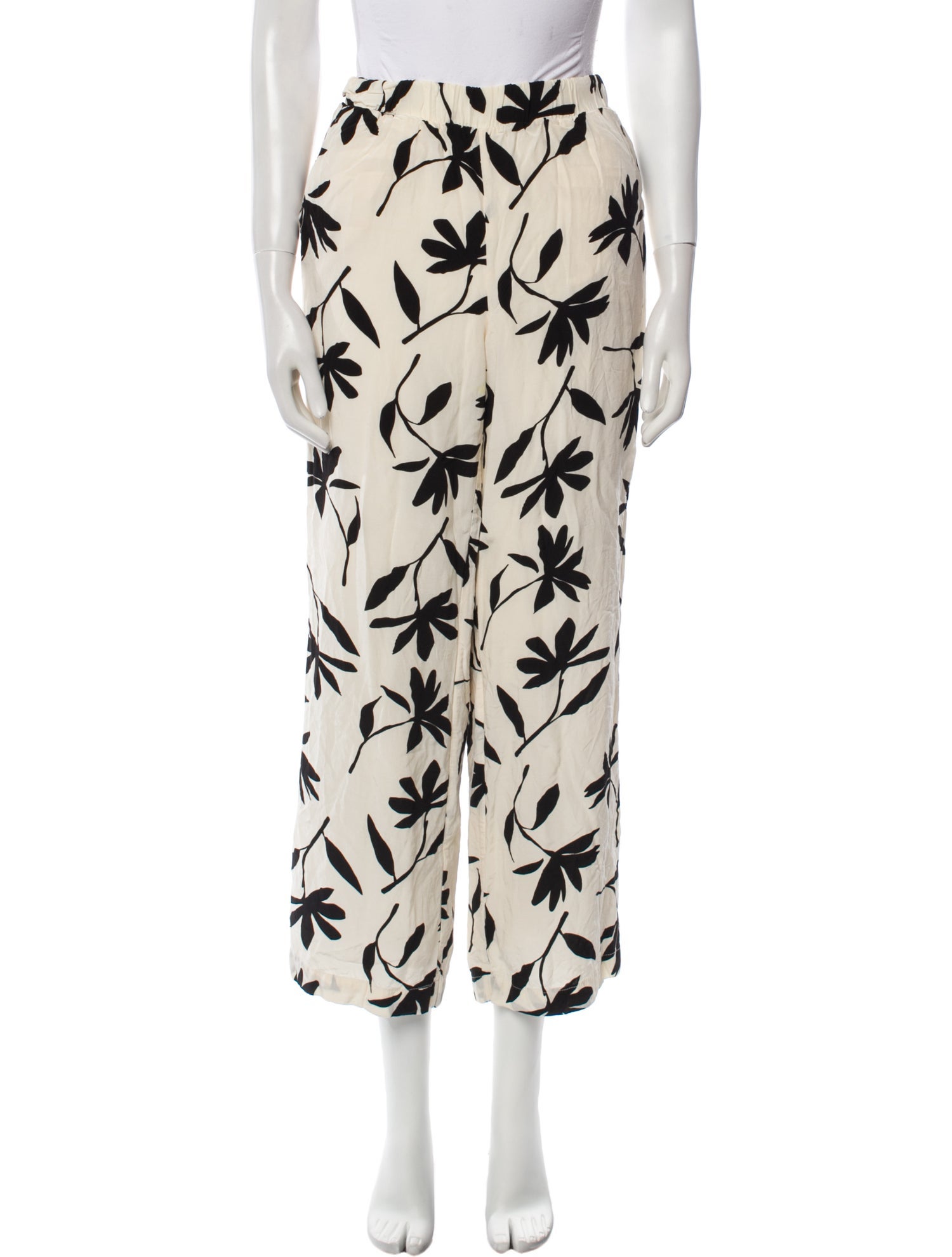 Anine Bing Printed Straight Leg Pants