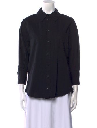 Anine Bing Three-Quarter Sleeve Button-Up Top