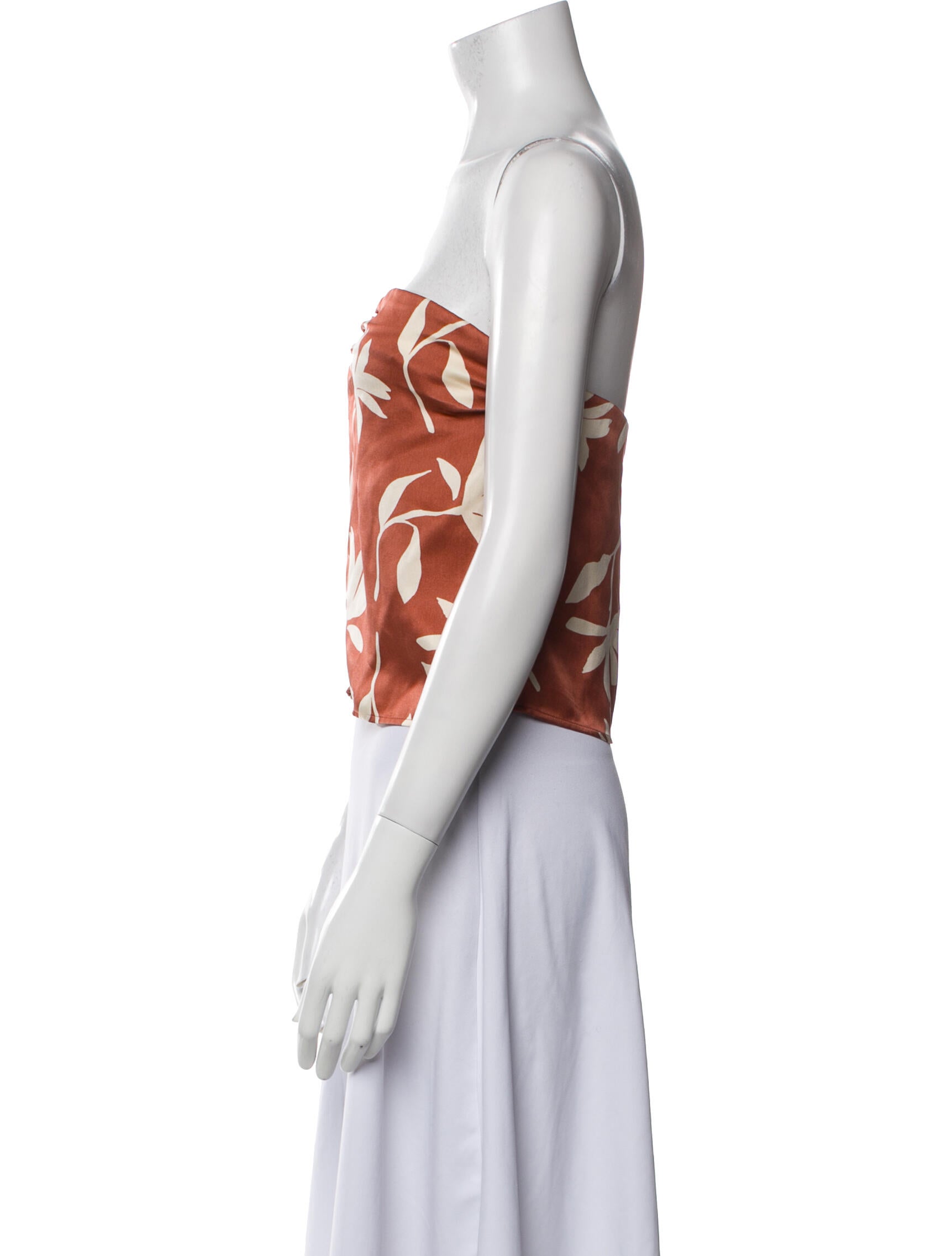 Anine Bing Silk Floral Print Crop Top w/ Tags