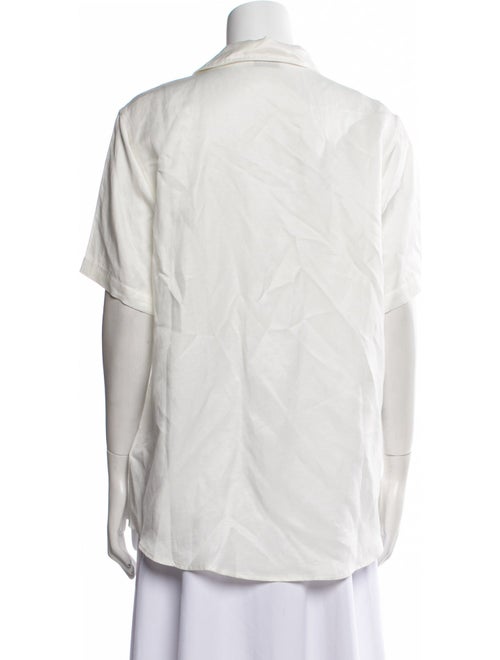 Anine Bing Short Sleeve Button-Up Top