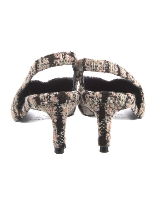 Anine Bing Tweed Tweed Pattern Slingback Pumps