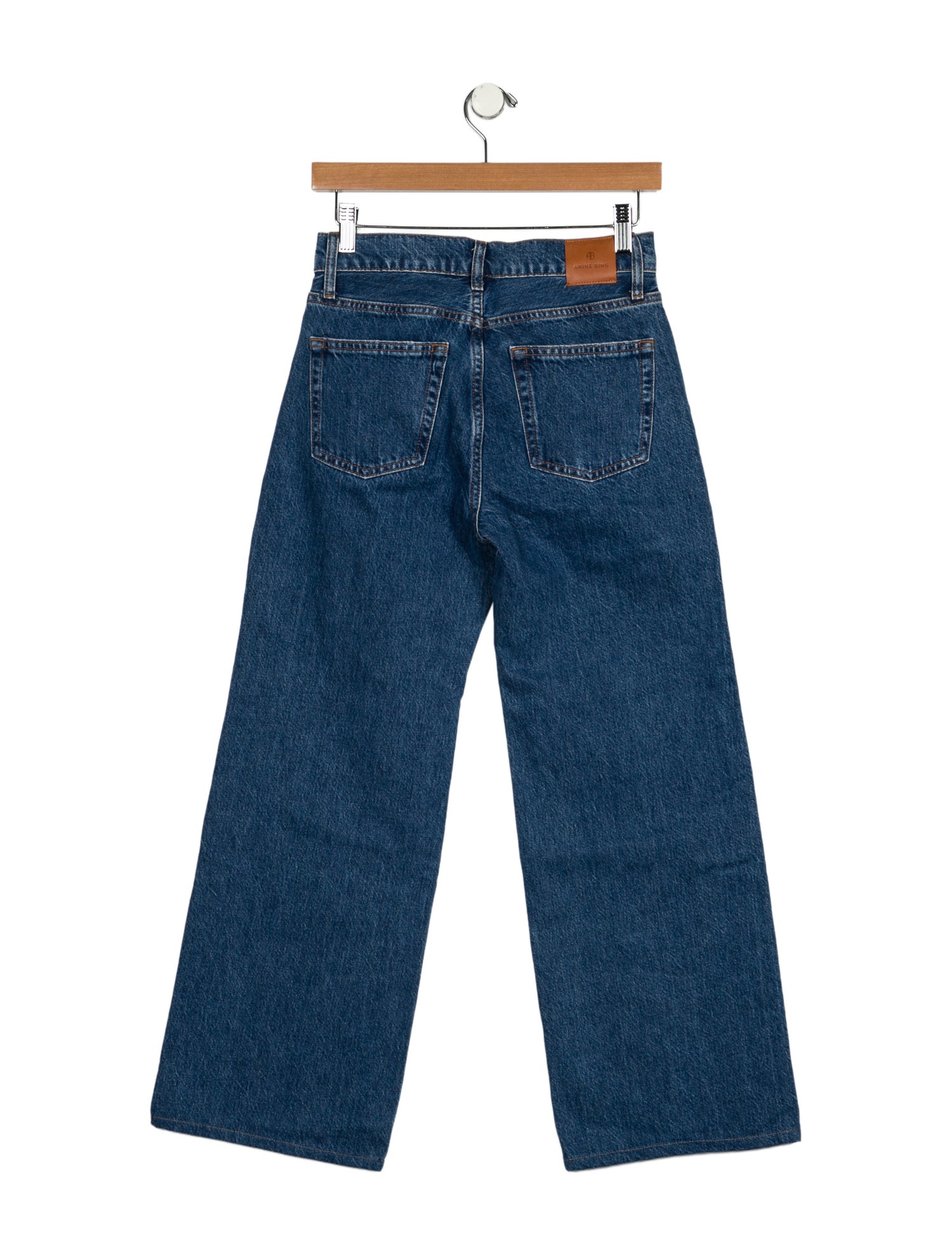 Anine Bing Mid-Rise Wide Leg Jeans