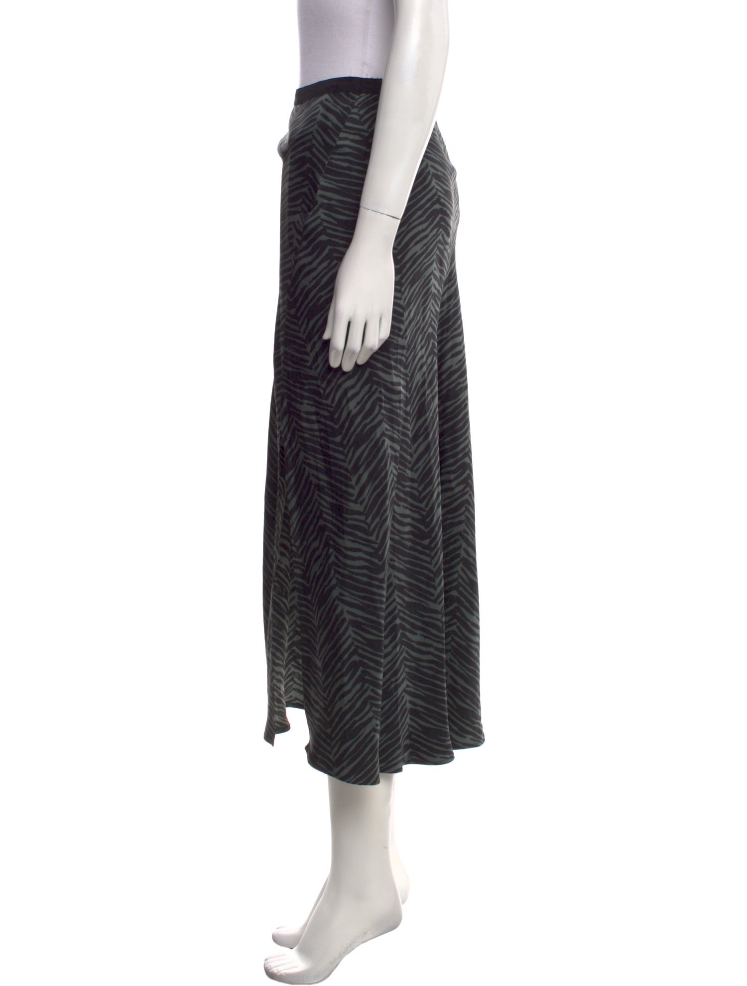 Anine Bing Silk Midi Length Skirt