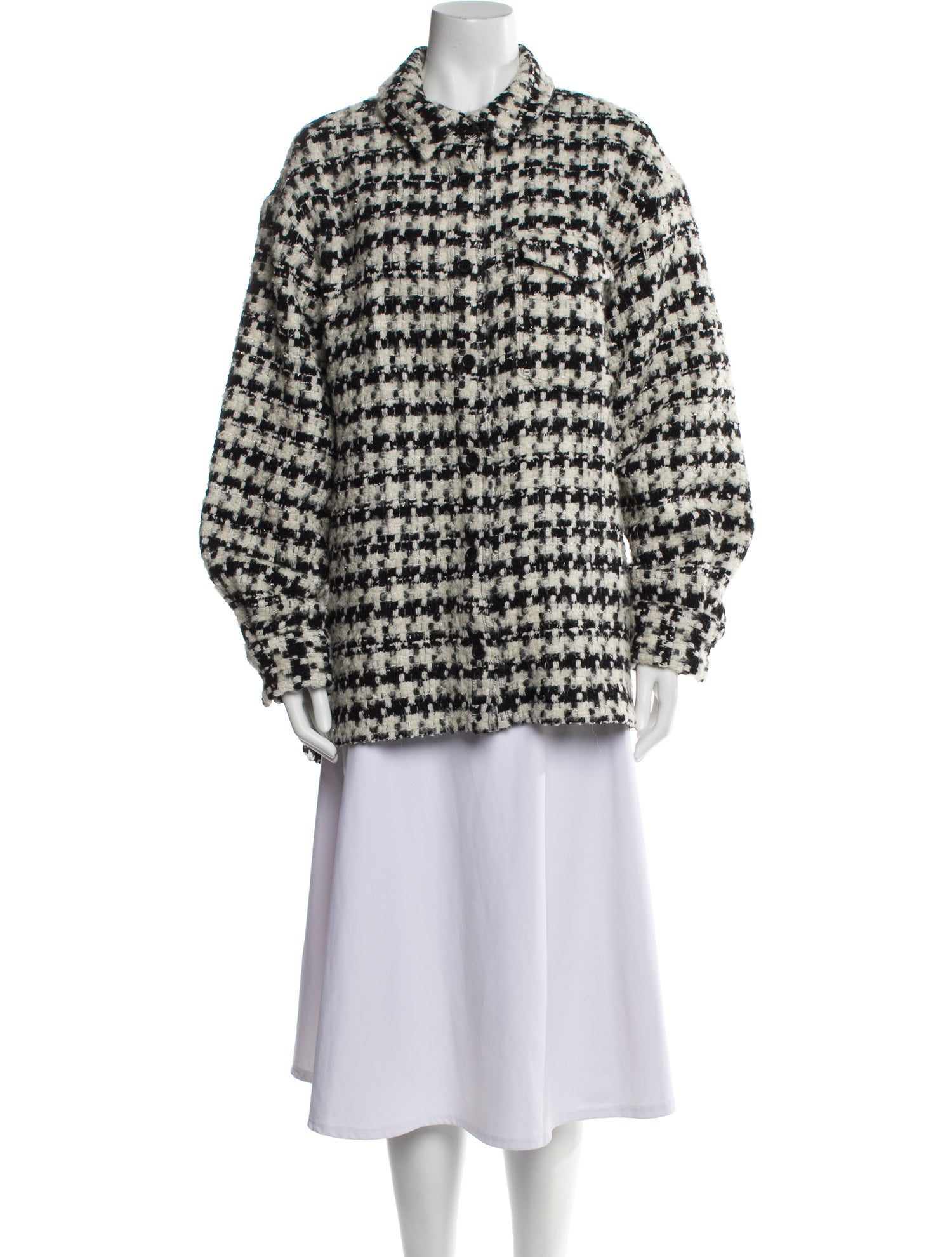 Anine Bing Wool Houndstooth Print Jacket w/ Tags