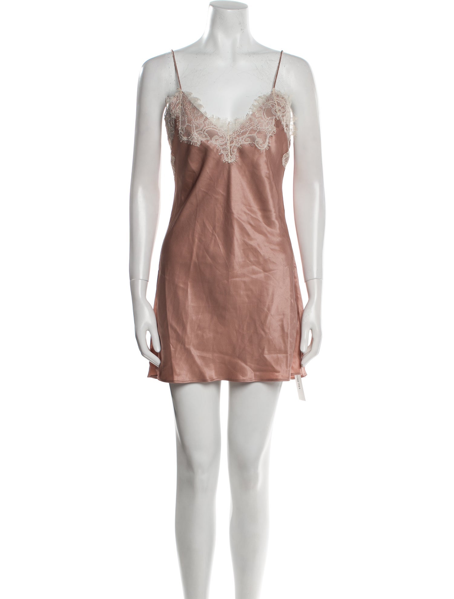 Anine Bing Silk Lace Trim Embellishment Nightgown w/ Tags