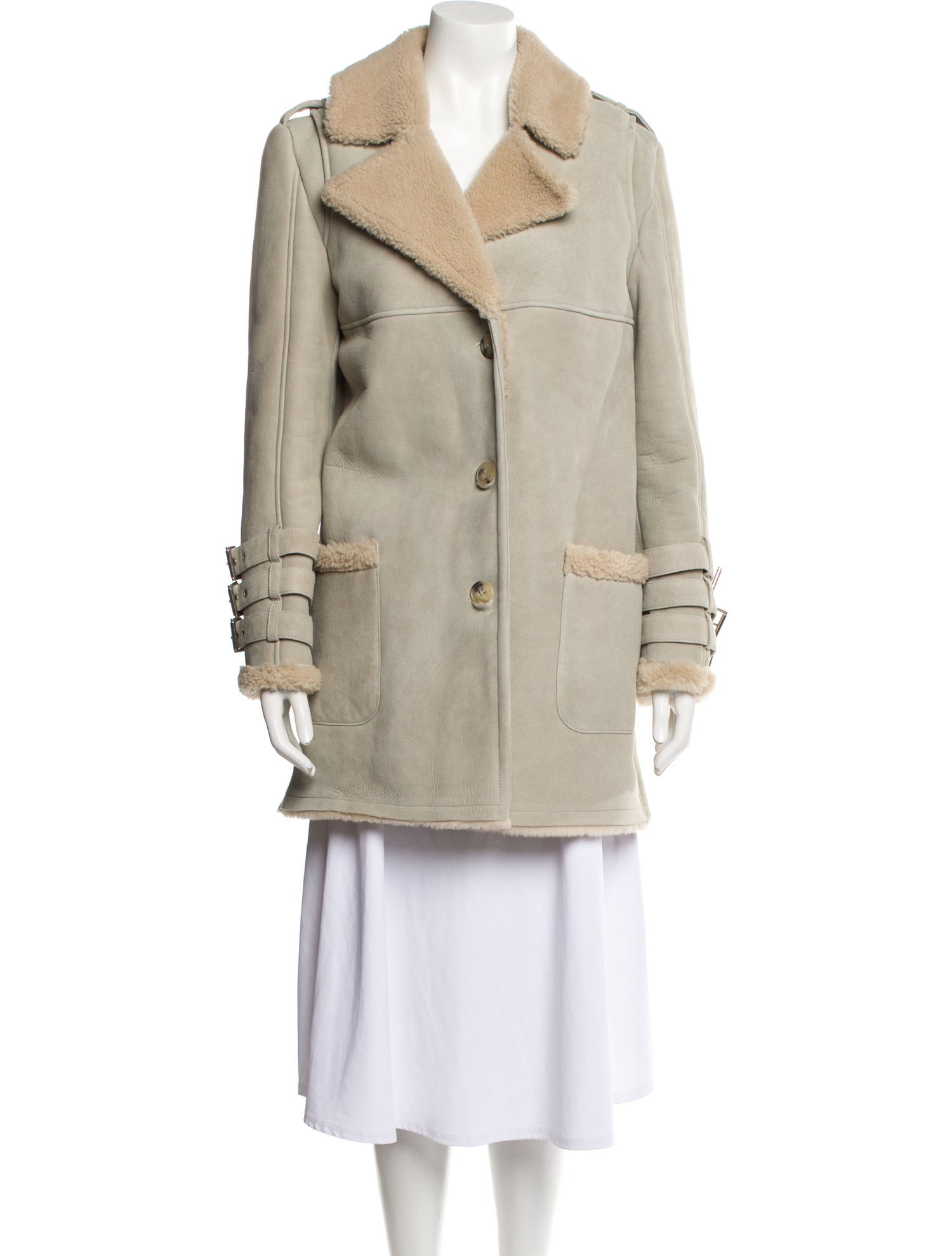 Anine Bing Shearling Fur Coat