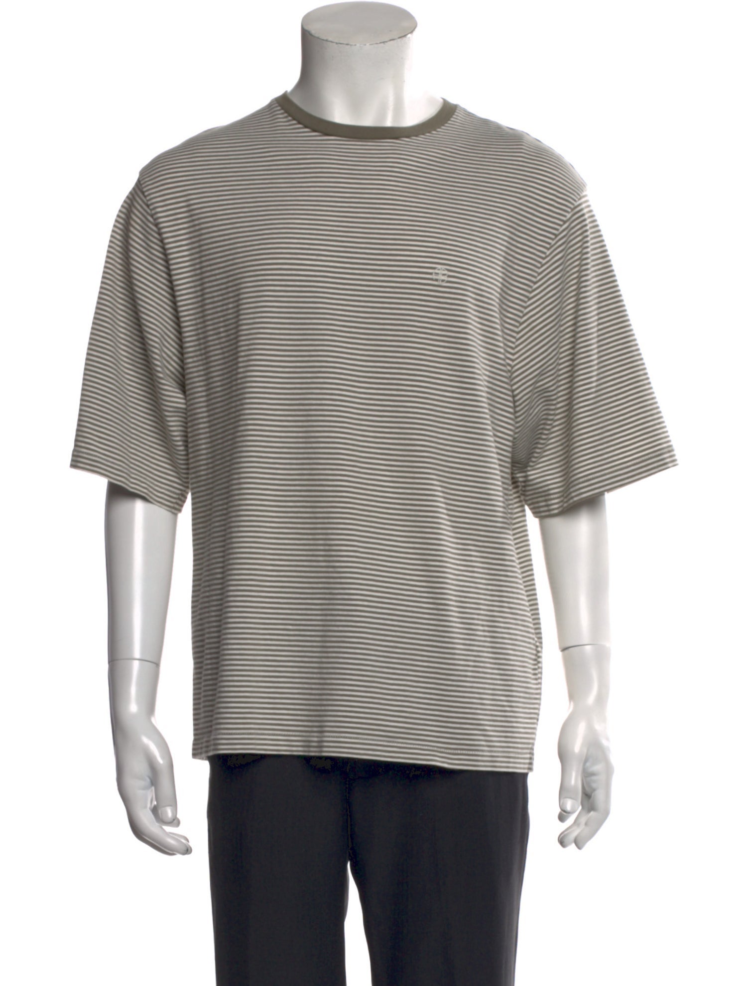Anine Bing Striped Crew Neck T-Shirt