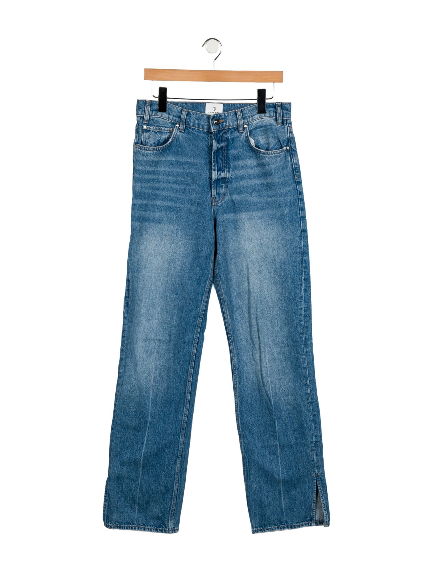 Anine Bing High-Rise Wide Leg Jeans