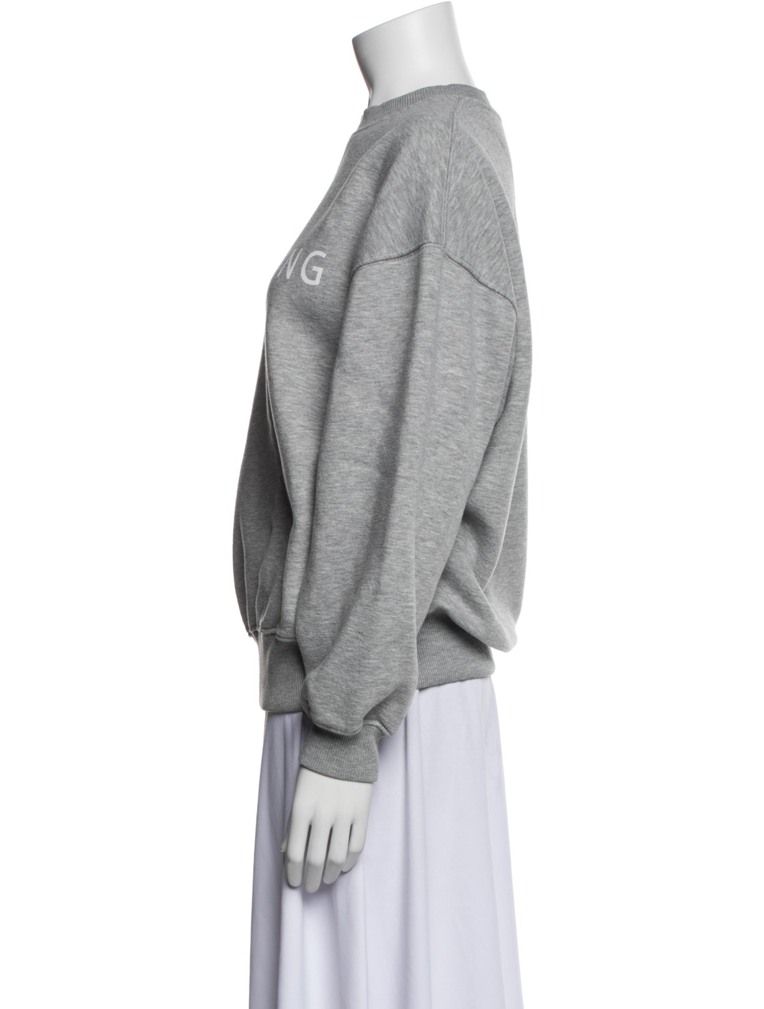 Anine Bing Graphic Print Crew Neck Sweatshirt