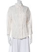 Anine Bing Three-Quarter Sleeve Button-Up Top