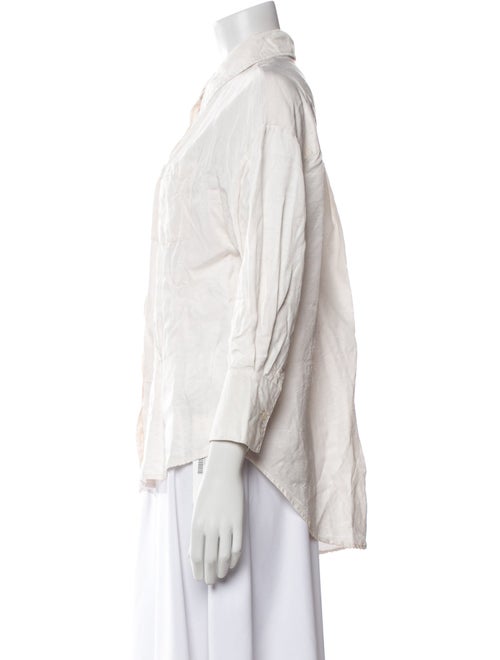 Anine Bing Three-Quarter Sleeve Button-Up Top