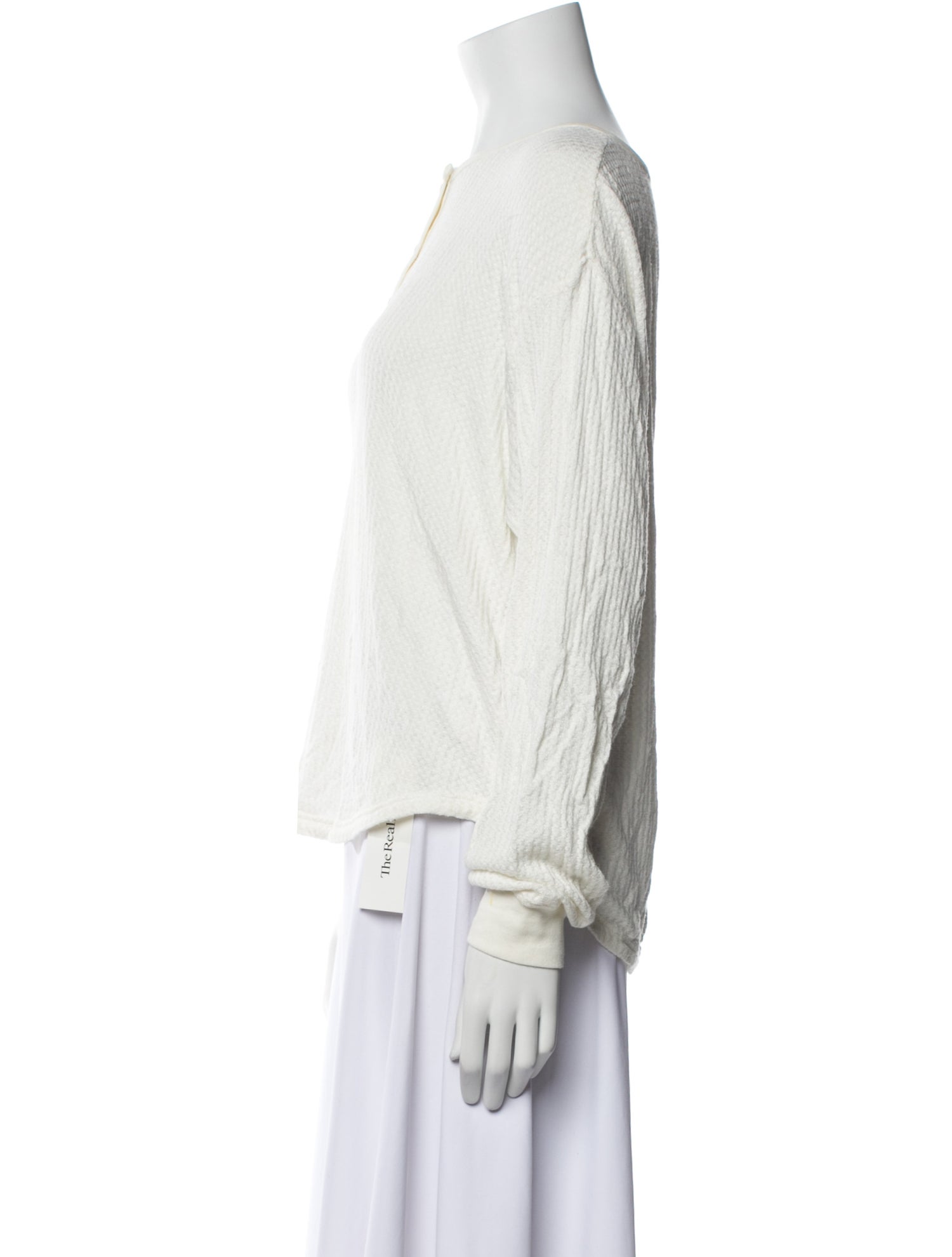 Anine Bing Crew Neck Long Sleeve Polo