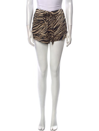 Anine Bing Silk Mini Shorts