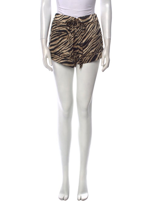 Anine Bing Silk Mini Shorts