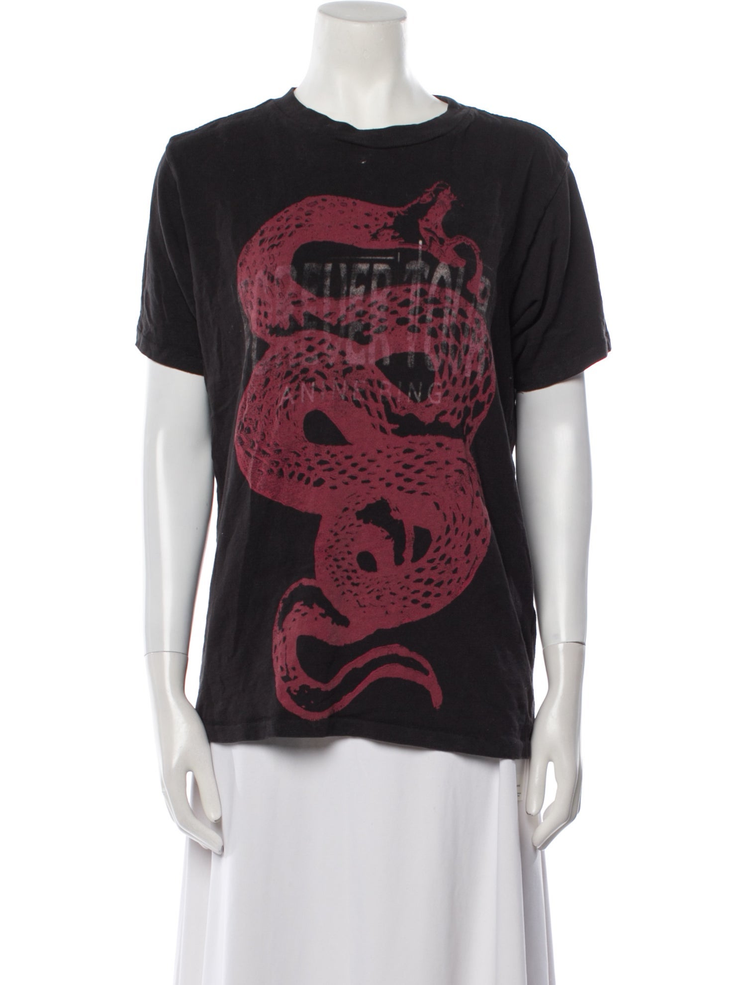 Anine Bing Graphic Print Crew Neck T-Shirt