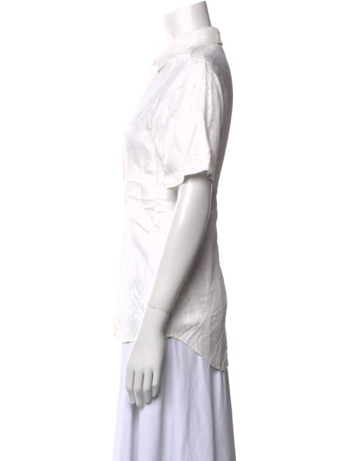 Anine Bing Short Sleeve Button-Up Top