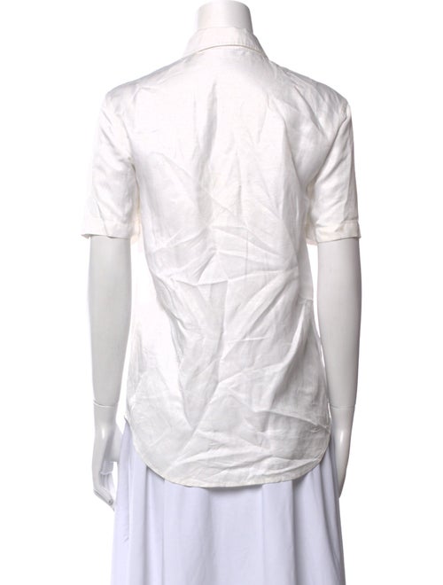 Anine Bing Short Sleeve Button-Up Top