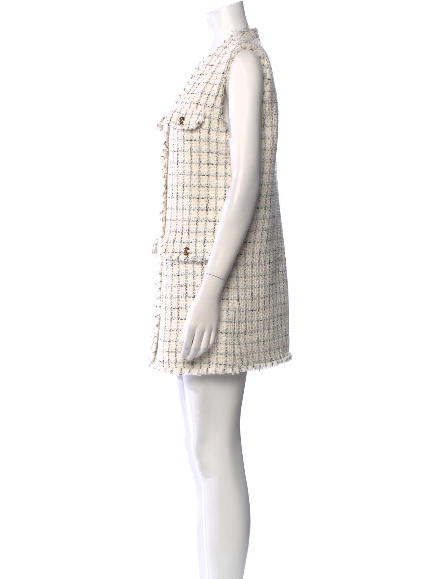 Anine Bing Plaid Print Mini Dress