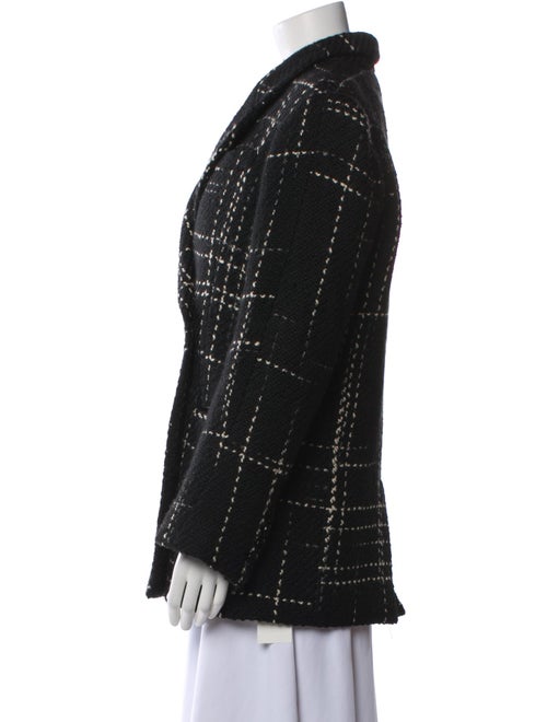 Anine Bing Wool Tweed Pattern Peacoat