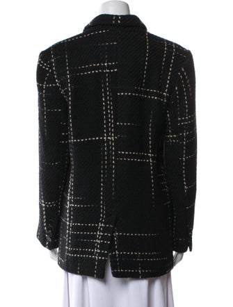 Anine Bing Wool Tweed Pattern Peacoat