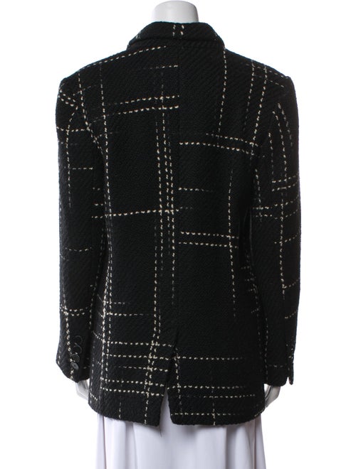 Anine Bing Wool Tweed Pattern Peacoat