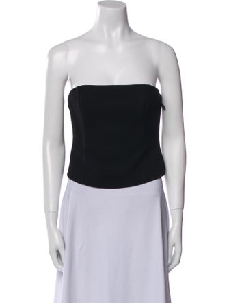 Anine Bing Strapless Crop Top