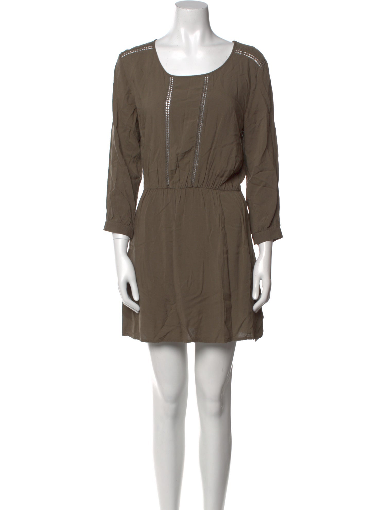 Anine Bing Scoop Neck Mini Dress