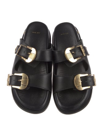 Anine Bing Leather Slides