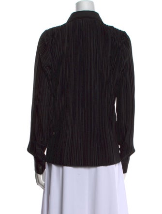 Anine Bing Printed Long Sleeve Button-Up Top