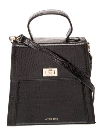 Anine Bing Leather Top Handle Bag