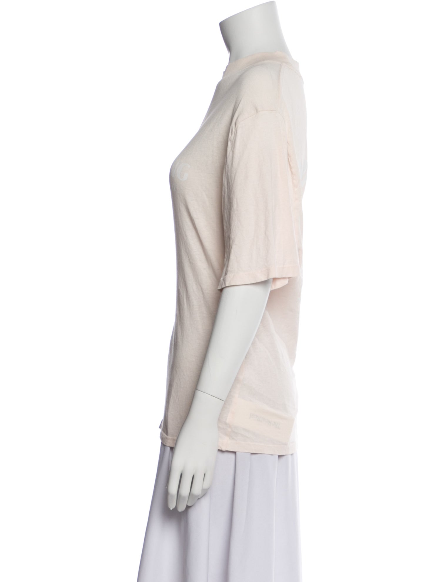 Anine Bing Mock Neck Short Sleeve T-Shirt