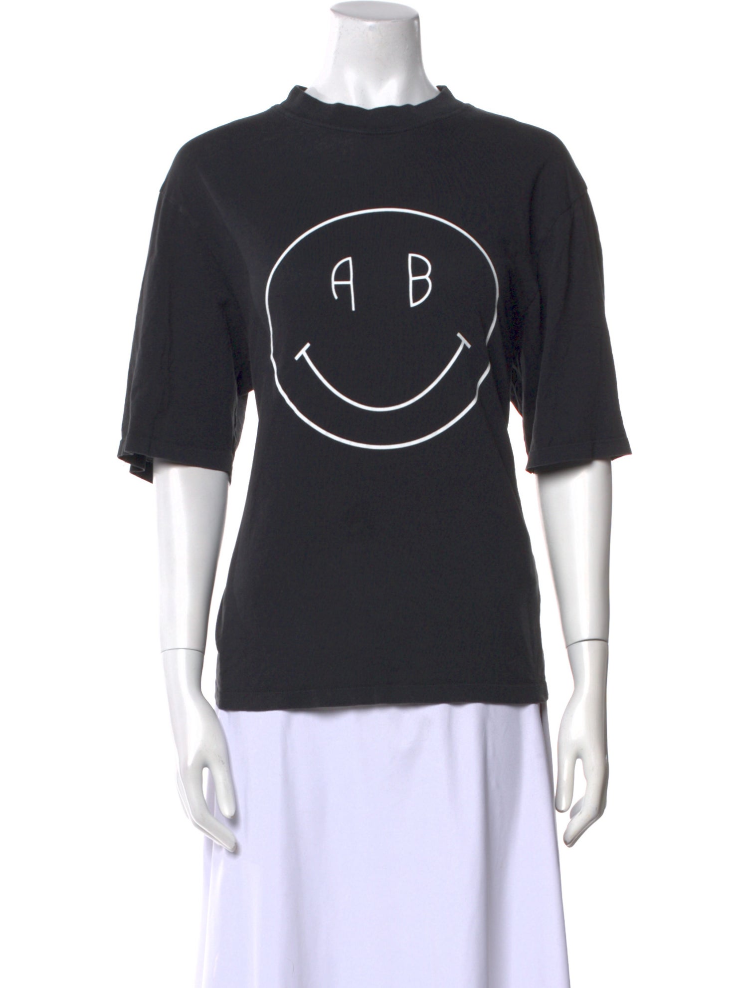 Anine Bing Graphic Print Crew Neck T-Shirt