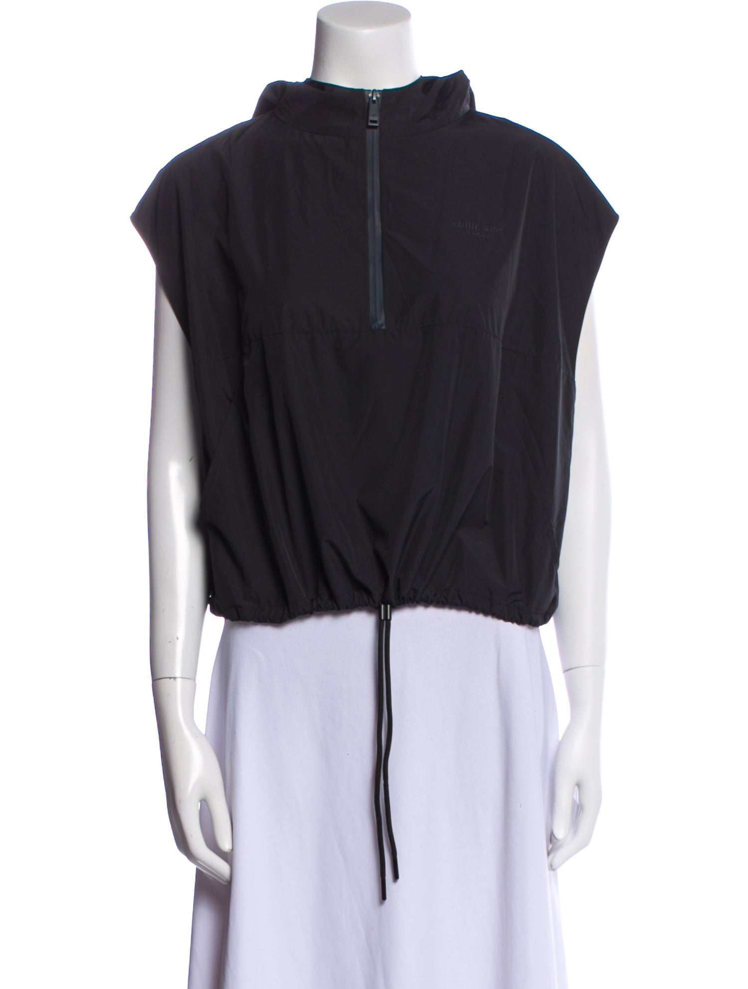 Anine Bing Cowl Neck Short Sleeve Sweatshirt