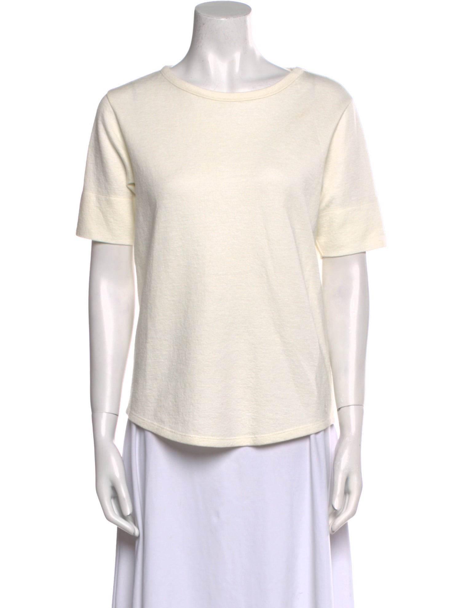 Anine Bing Bateau Neckline Short Sleeve T-Shirt