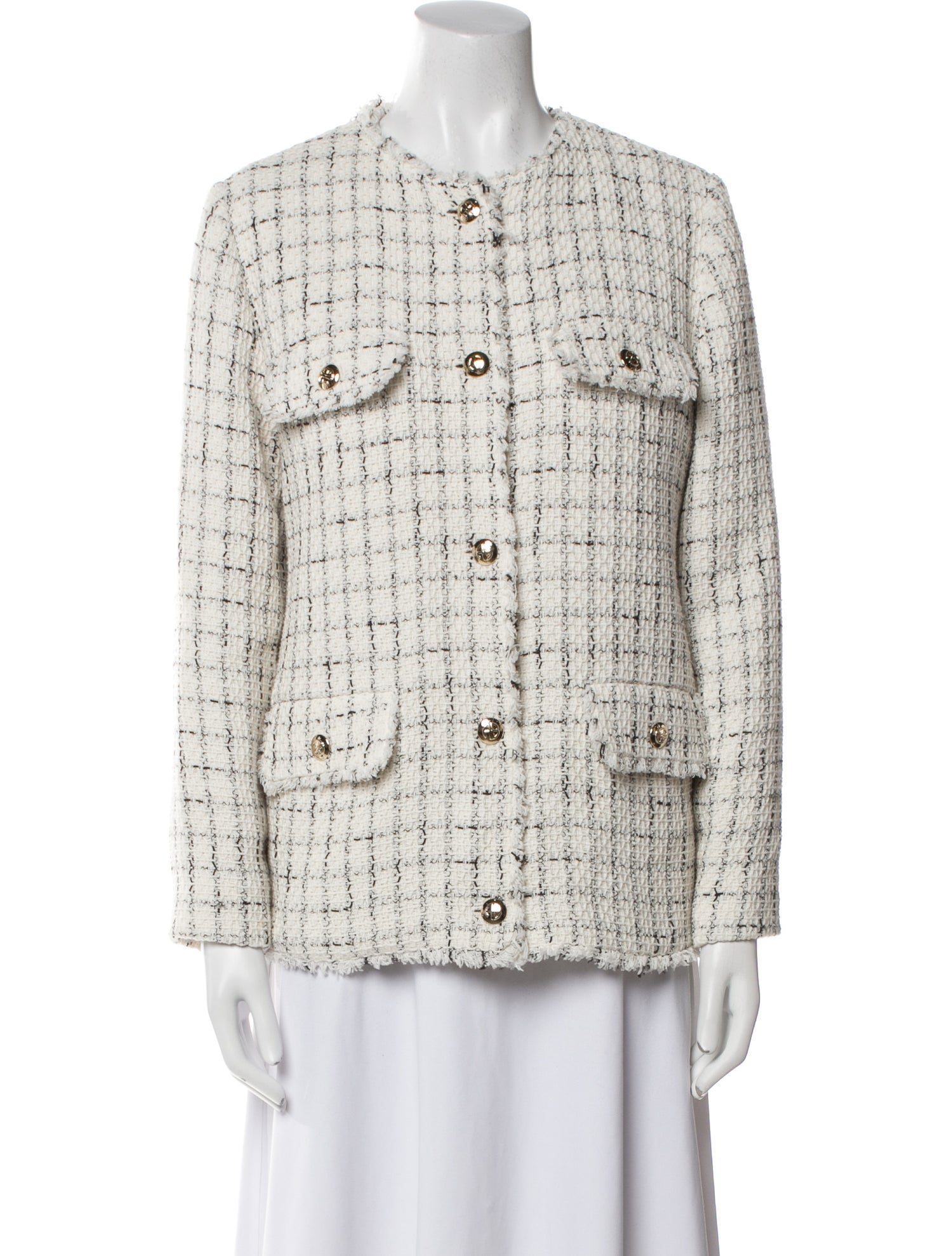 Anine Bing Plaid Print Jacket