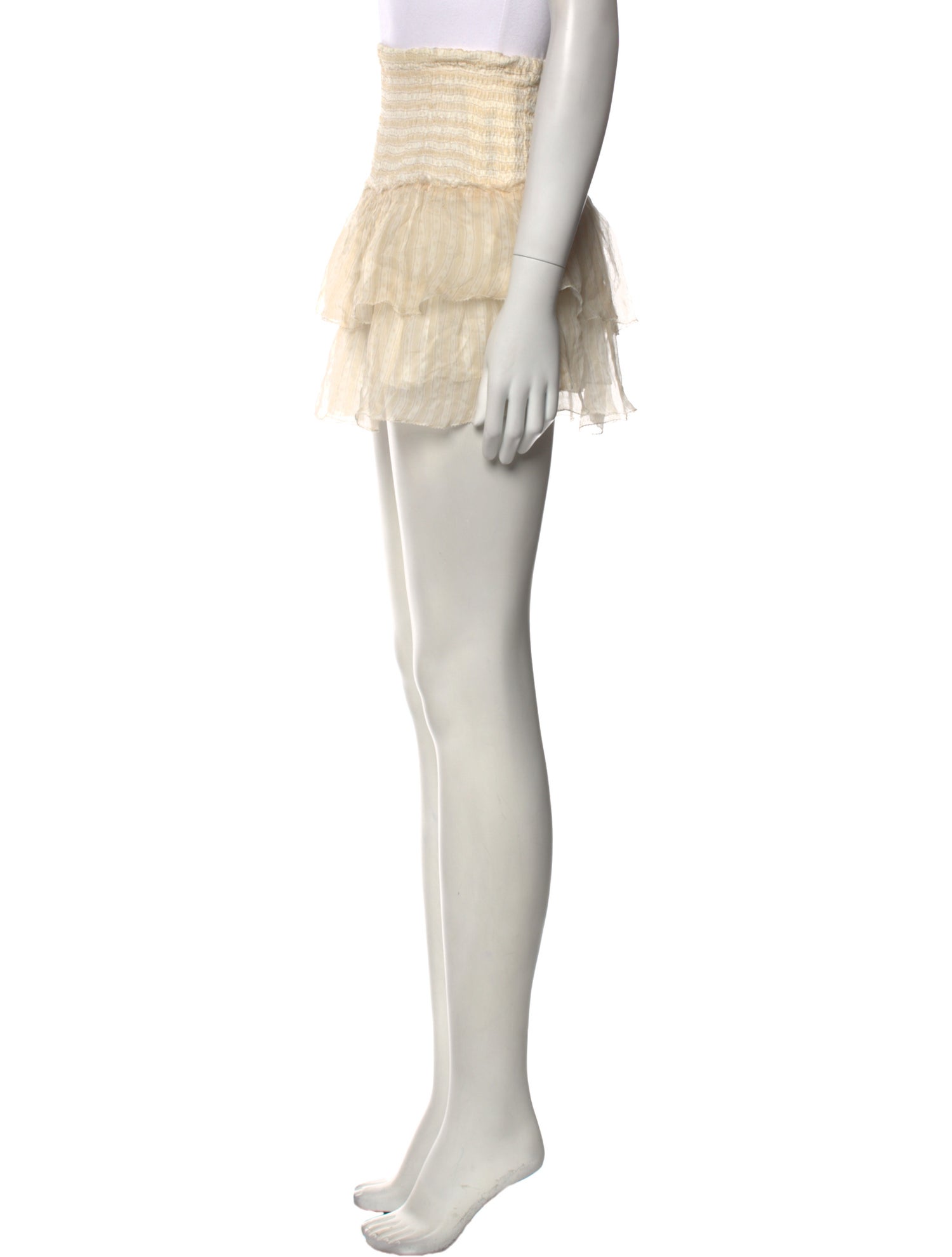 Anine Bing Silk Mini Skirt