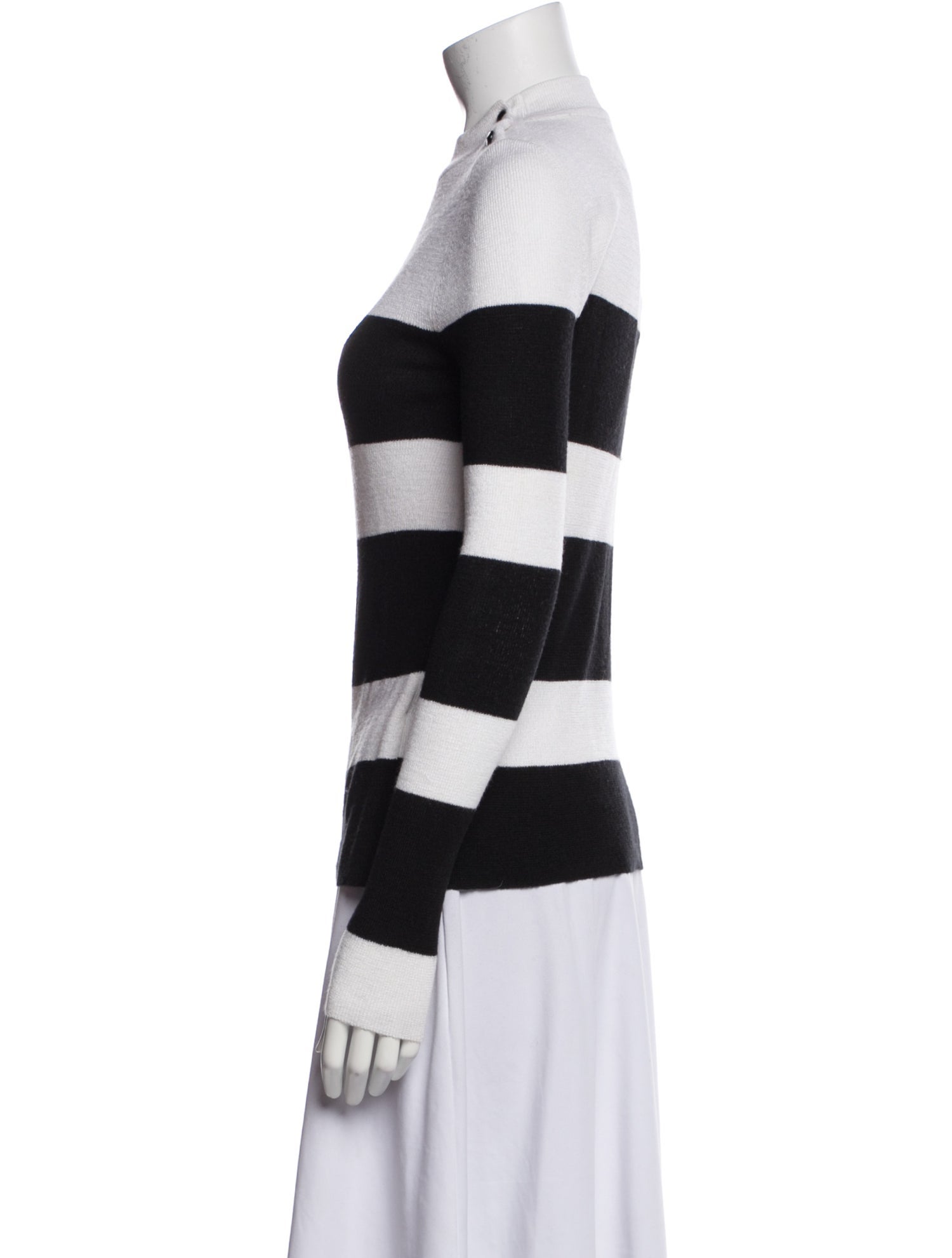 Anine Bing Striped Turtleneck Sweater