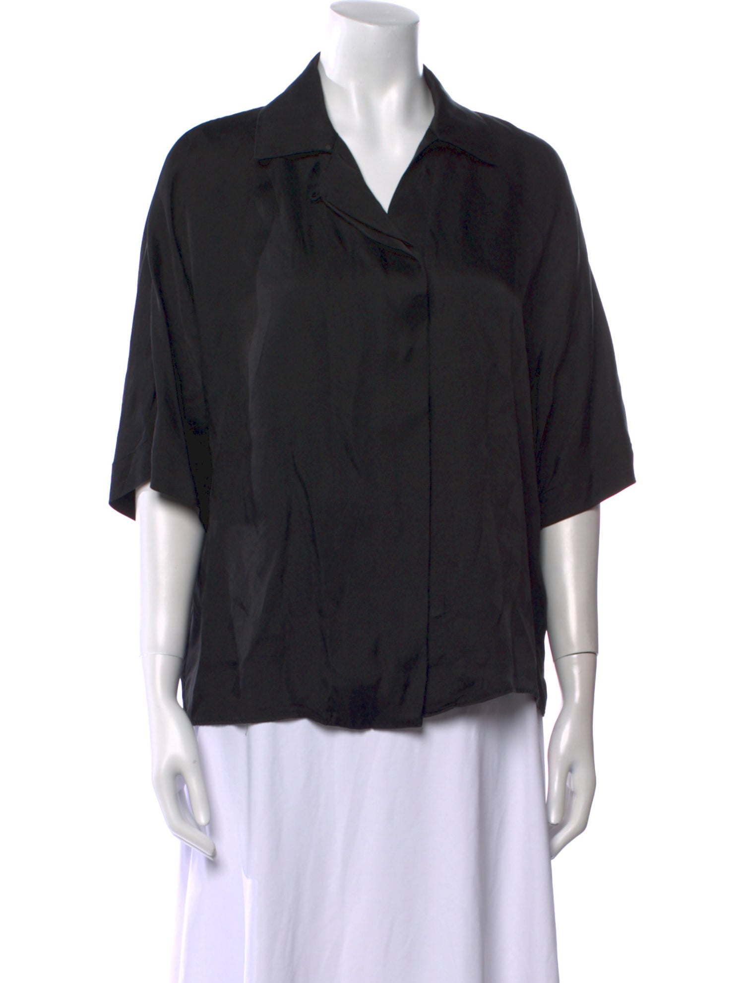 Anine Bing Three-Quarter Sleeve Button-Up Top