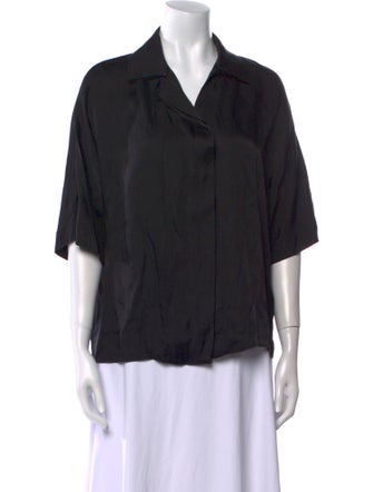 Anine Bing Three-Quarter Sleeve Button-Up Top