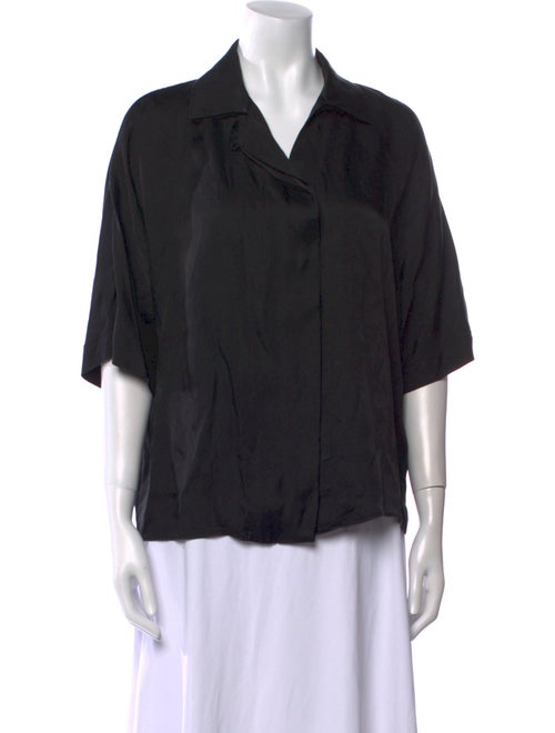 Anine Bing Three-Quarter Sleeve Button-Up Top