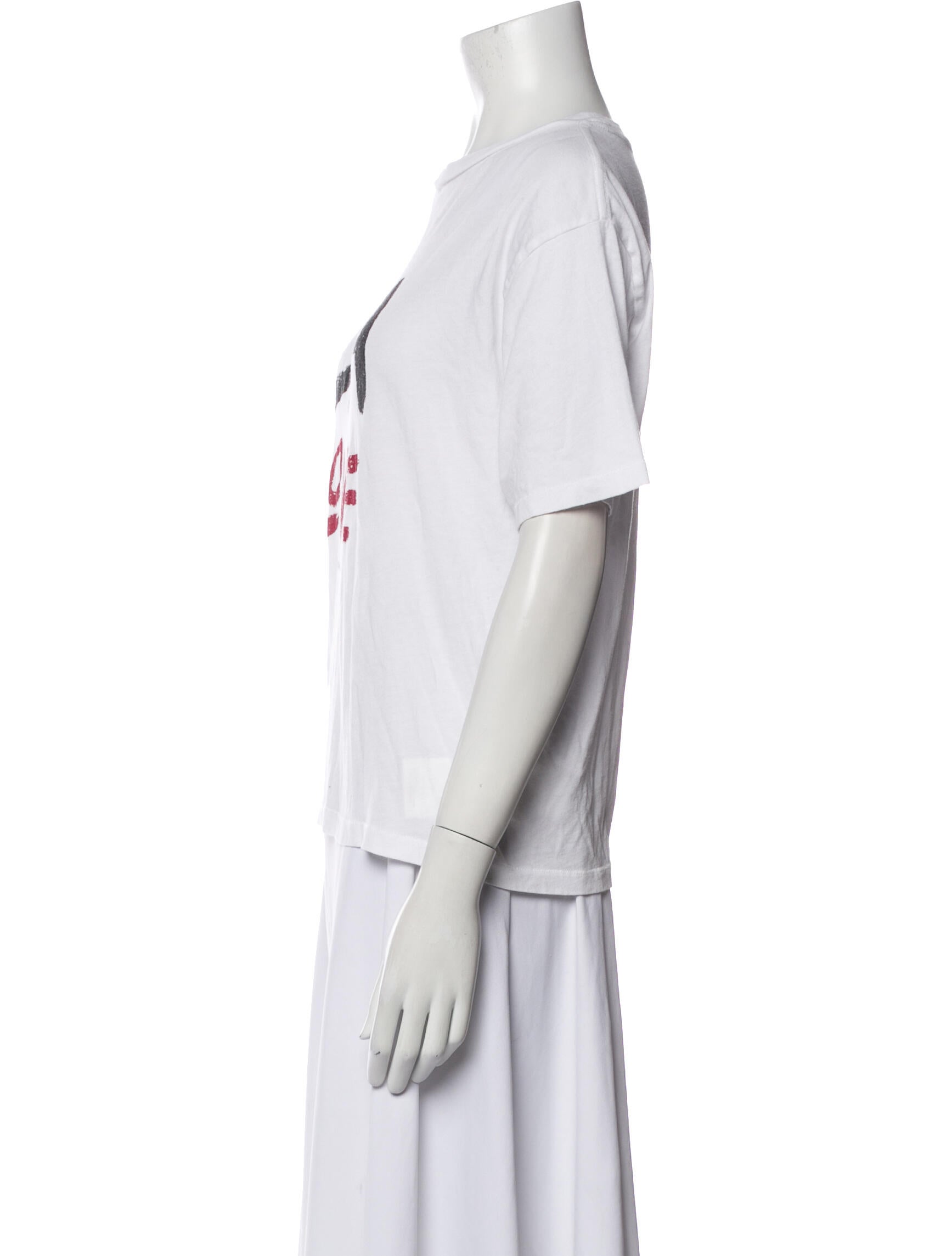 Anine Bing Graphic Print Crew Neck T-Shirt