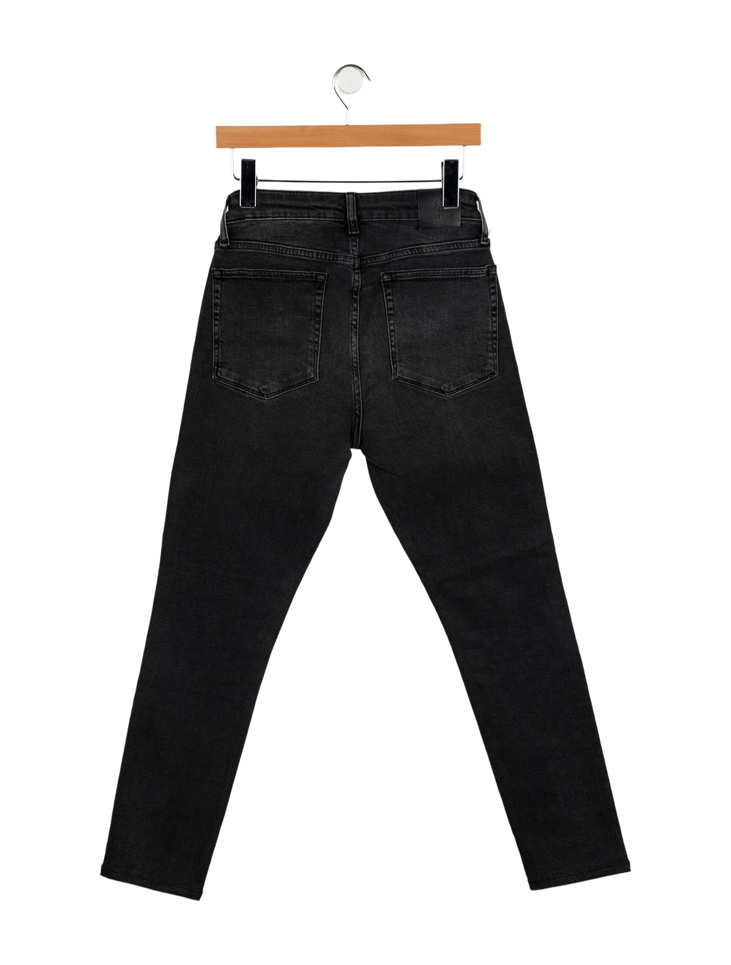 Anine Bing Mid-Rise Straight Leg Jeans