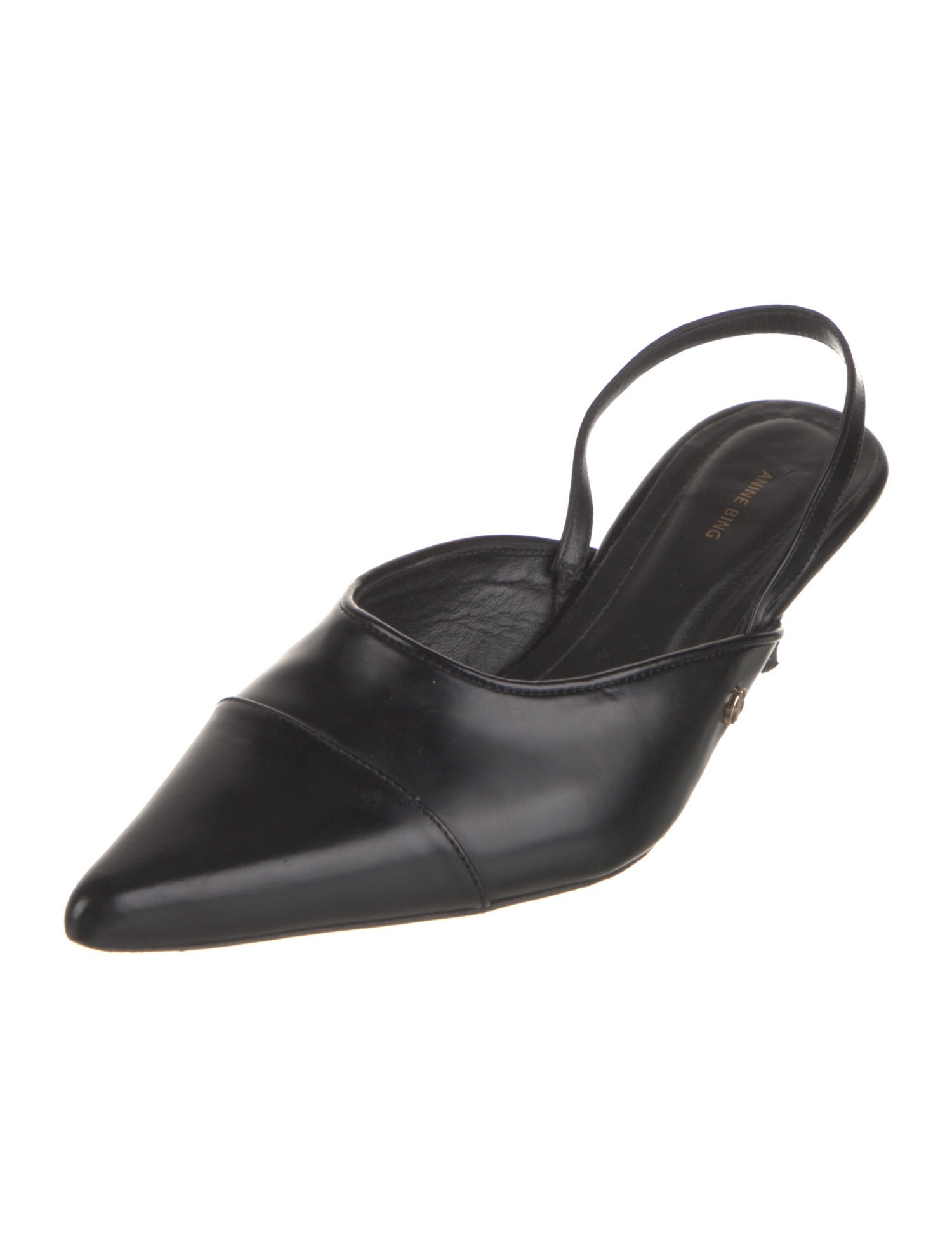 Anine Bing Leather Slingback Pumps