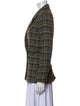 Anine Bing Plaid Print Blazer