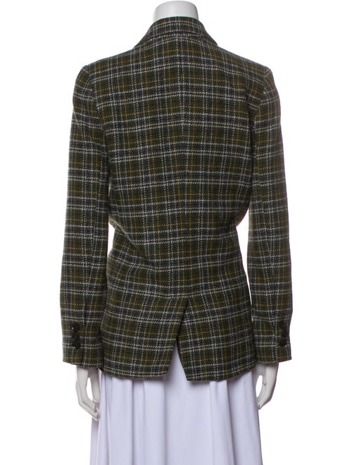 Anine Bing Plaid Print Blazer
