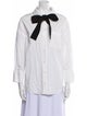 Anine Bing Three-Quarter Sleeve Button-Up Top