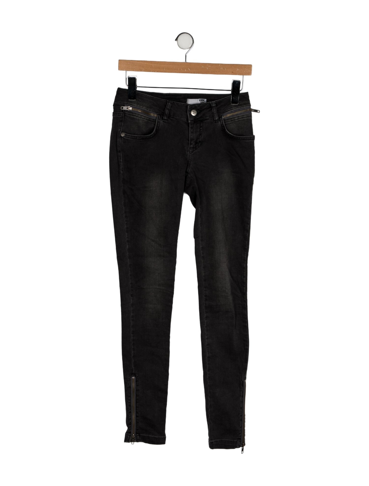 Anine Bing Low-Rise Skinny Leg Jeans