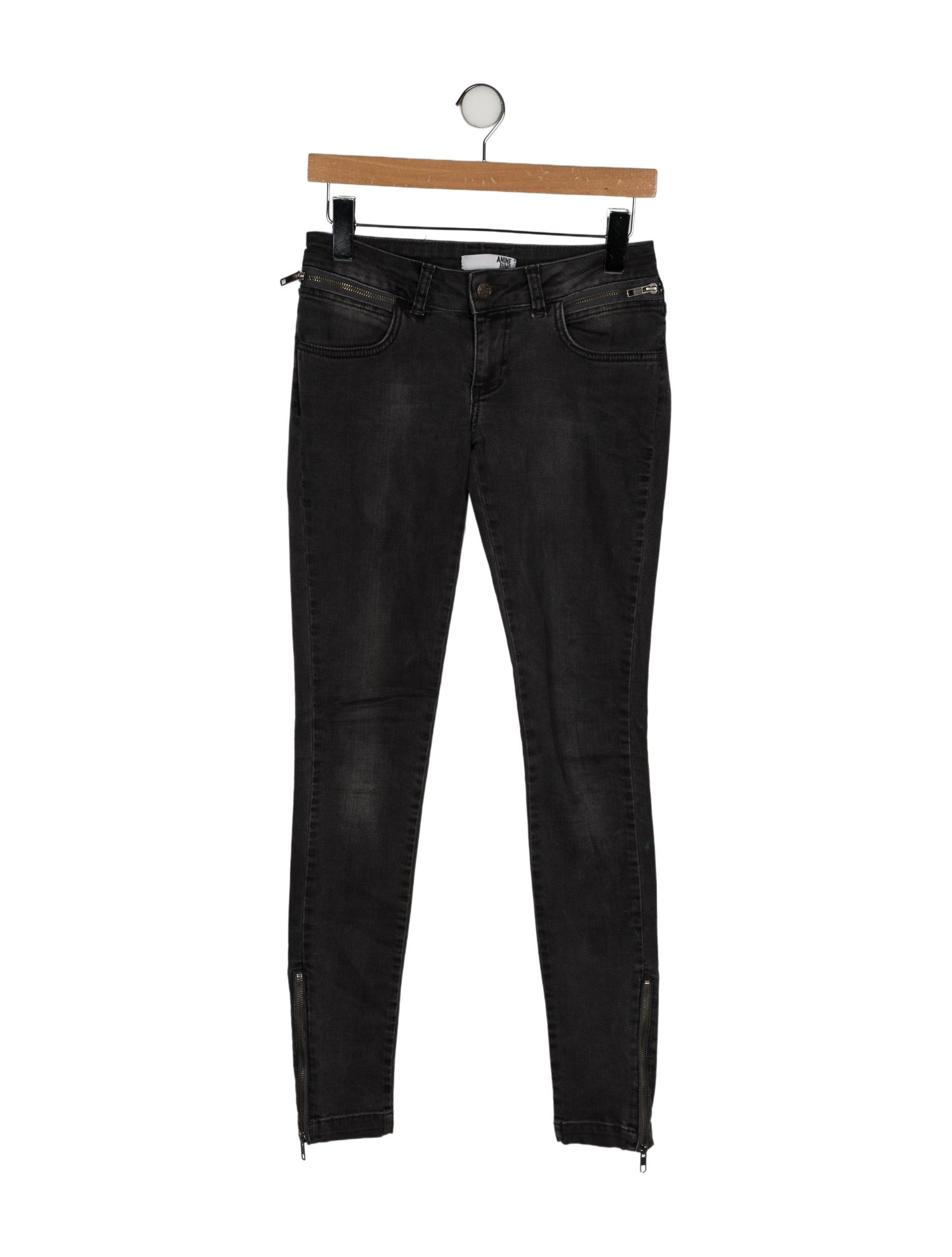 Anine Bing Low-Rise Skinny Leg Jeans